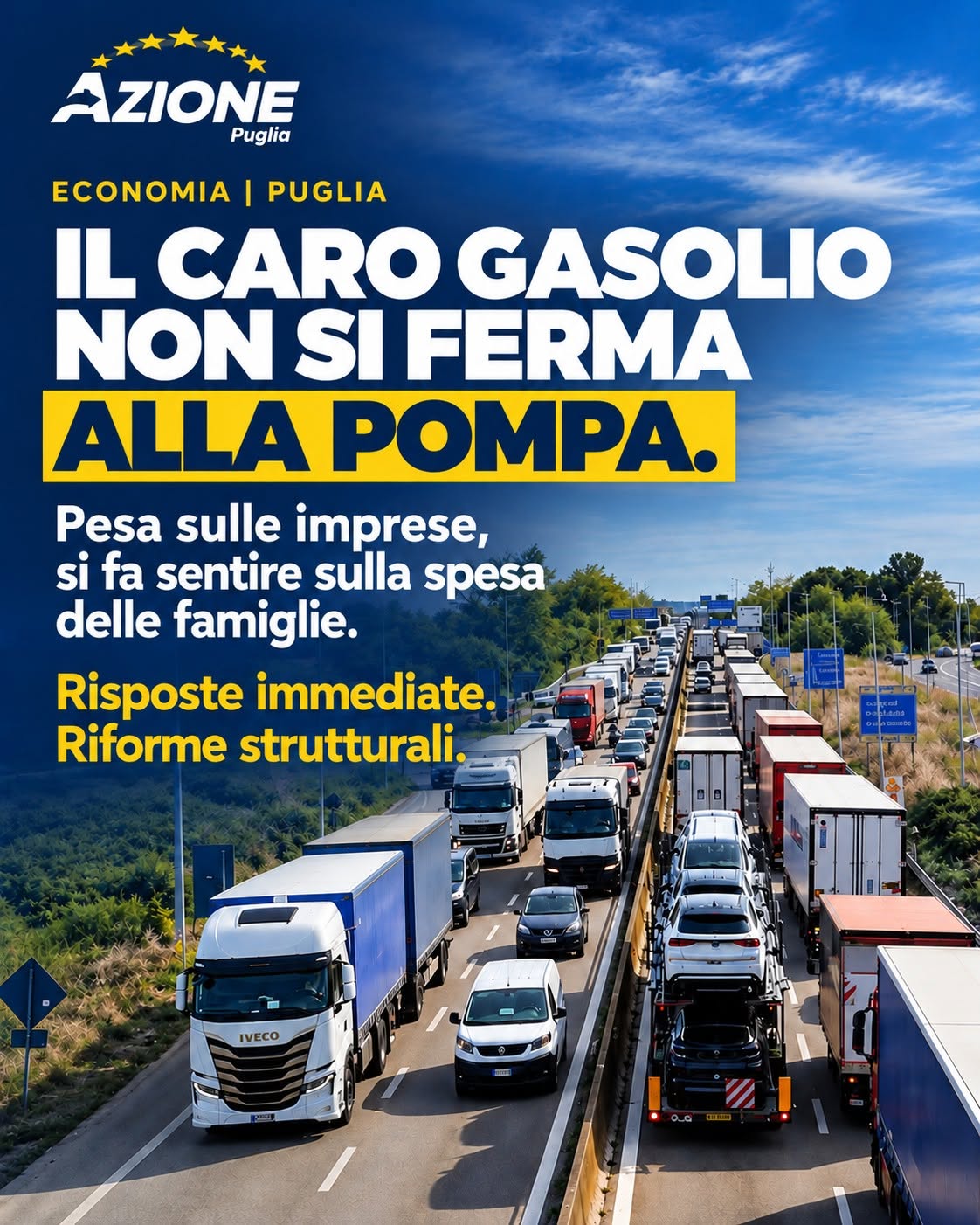 Il caro gasolio non si ferma alla pompa.