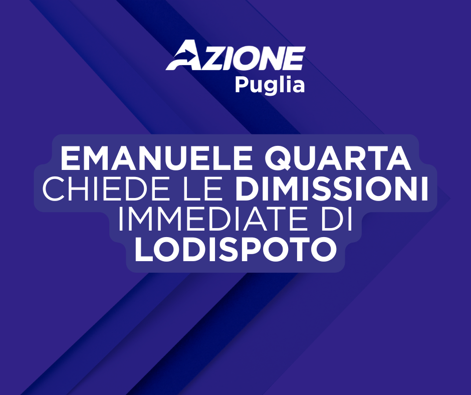 Provincia BAT, Quarta (Azione): “Stallo istituzionale grave. Il Presidente Lodispoto si dimetta”